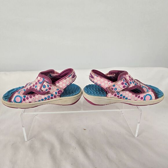 Nike Lil' Sunray Adjust II Protect Toddler 5C Pink Polka Dot 313057 161 - Picture 4 of 16